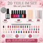 Preview: Silver UV Nail Polish Set - 20 tlg. UV Nagellack Set